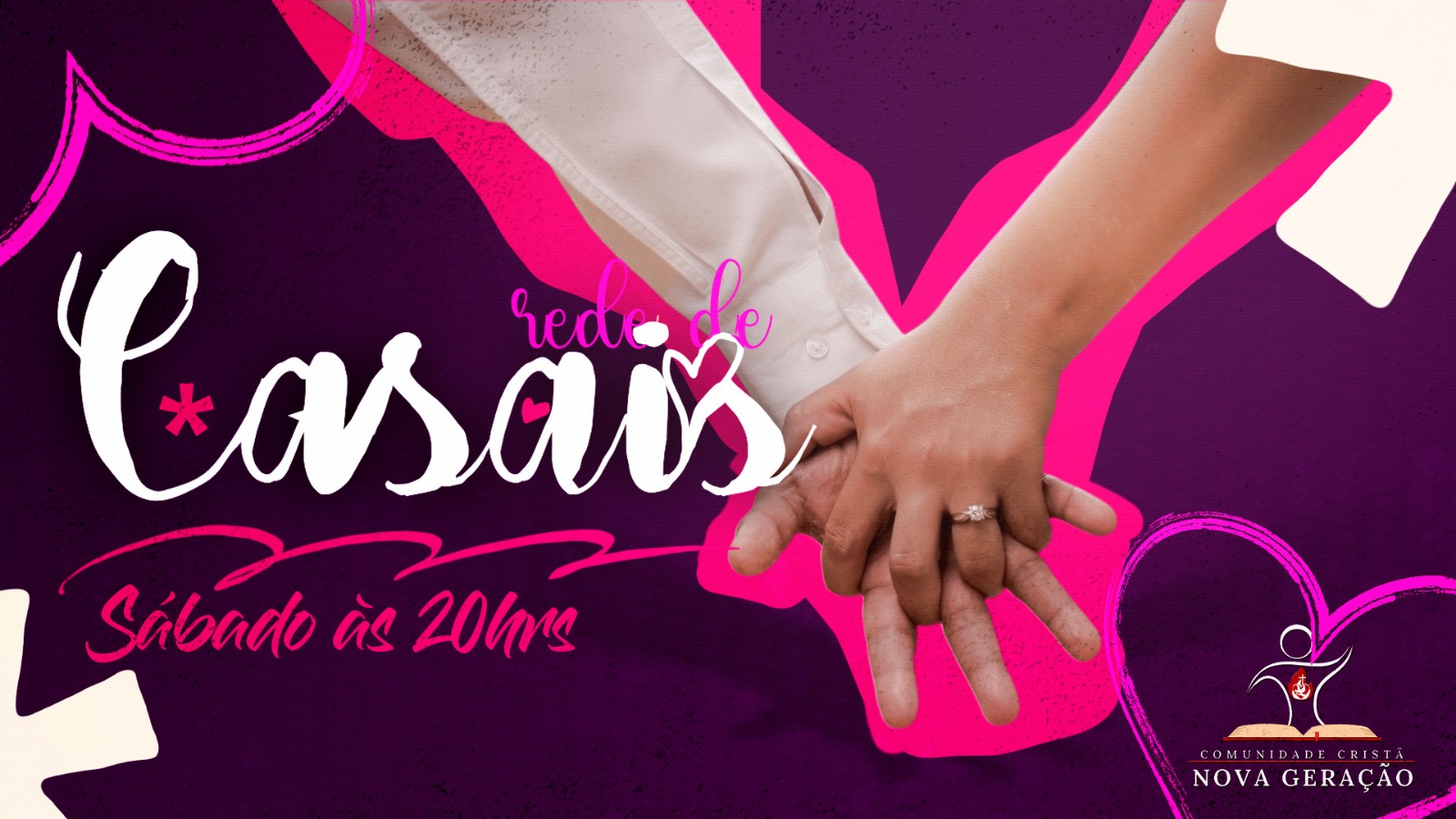 Rede de casais - Sábado às 20h